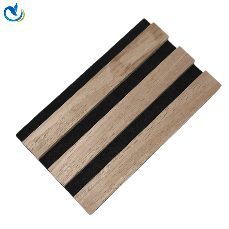 Akoestische wandpanelen met houten korrel